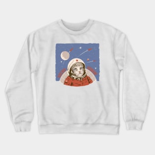 Cosmonaut Space Cat Crewneck Sweatshirt